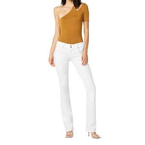 NEW HUDSON mid-rise baby bootcut jean in white 26 W170LDLW